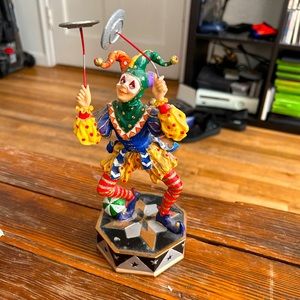 Vintage Marti Gras Jester Statue
